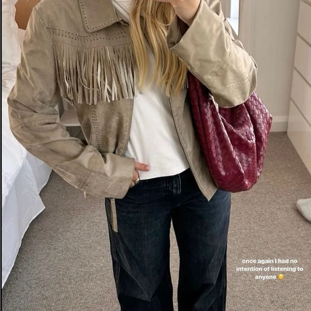 Genuine Suede Fringe Jacket - Picture 10 of 11